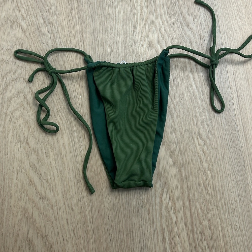 Vdm The Label Ribbed Reversible String Bikini Xs - image 3